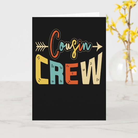 Cousin Crew Karte (Gelbe Blume)