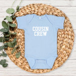 Cousin Crew Kinder Baby Strampler<br><div class="desc">Angepasstes, mit "Cousin Crew" personalisiertes Bekleidungsstück oder anderen benutzerdefinierten Text. Verwenden Sie die Entwurfswerkzeuge, um die Textfarben und Schriftart zu bearbeiten oder eigene Fotos hinzuzufügen, um ein benutzerdefiniertes T - Shirt-Design zu erstellen. Wählen Sie aus einer großen Auswahl an T - Shirt, Tanklappen und Sweatshirts für Damen, Herren, Kinder, Kleinkinder...</div>