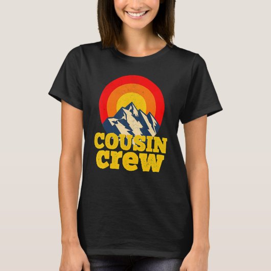 Cousin Crew Kinder Matching T-Shirts Camping Grupp (Vorderseite)