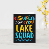 Cousin Crew Lake Squad 2025 Sommerferien Karte (Gelbe Blume)