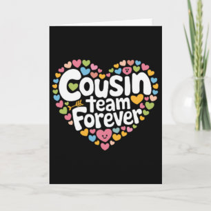 Cousin Crew Liebes Team Für Immer Valentinstag Bes Karte
