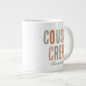 Cousin Crew Matching Boho Family Wiedersehen Jumbo-Tasse (Vorderseite Rechts)