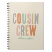 Cousin Crew Matching Boho Family Wiedersehen Notizblock (Vorderseite)