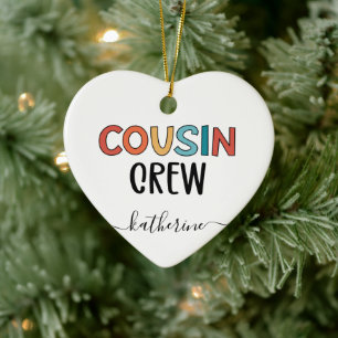 Cousin Crew Matching Cousin Niedliche Geschenke Keramik Ornament