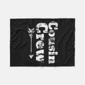 Cousin Crew Matching Graphic Christmas Pajama Pict Fleecedecke (Vorderseite (Horizontal))