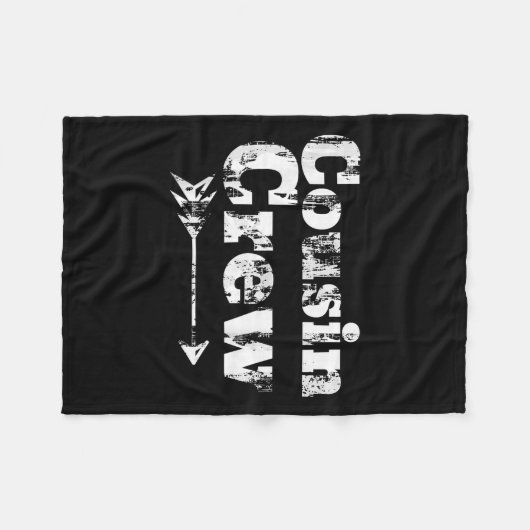 Cousin Crew Matching Graphic Christmas Pajama Pict Fleecedecke (Vorderseite (Horizontal))