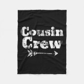 Cousin Crew Matching Graphic Christmas Pajama Pict Fleecedecke (Vorderseite)