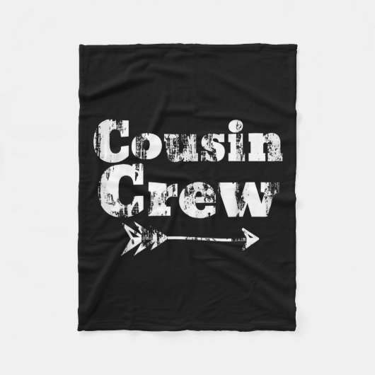 Cousin Crew Matching Graphic Christmas Pajama Pict Fleecedecke (Vorderseite)
