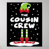 Cousin Crew Matching Group Familienurlaub Weihnach Poster (Vorne)