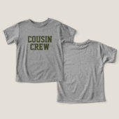 Cousin Crew | Olive Kids Baby T - Shirt (Design Vorderseite & Rückseite)