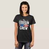 Cousin Crew Patriotic 4. Juli American USA Fl T-Shirt (Vorne ganz)