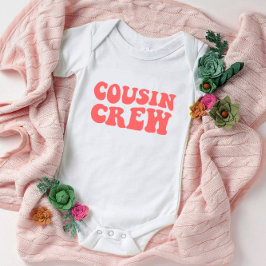 Cousin Crew | Peach Pink Match Family Baby Strampler