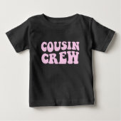 Cousin Crew | Pink Matching Family Baby T-shirt (Vorderseite)
