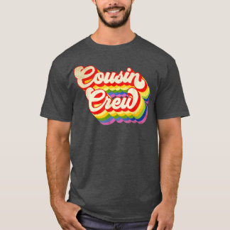 Cousin Crew Regenbogenfarbe für Jungen Mädchen Kin T-Shirt