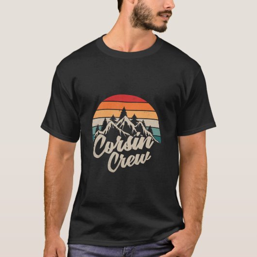 Cousin Crew Retro Camping Langschlauch T Shirt (Vorderseite)