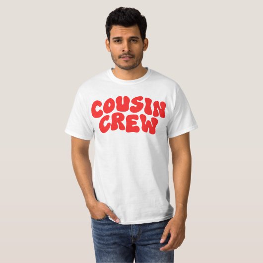Cousin Crew | Retro Matching Cousin Family Wieders T-Shirt (Vorne ganz)