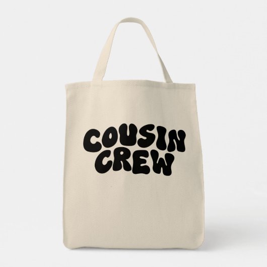 Cousin Crew | Retro Matching Cousin Family Wieders Tragetasche (Rückseite)