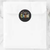 Cousin Crew Runder Aufkleber (Tasche)