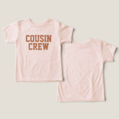 Cousin Crew | Rust Kids Baby T - Shirt (Design Vorderseite & Rückseite)