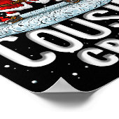 Cousin Crew Santa Elf Dabbing Matching Family Chri Poster (Ecke)