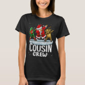 Cousin Crew Santa Elf Dabbing Matching Family Chri T-Shirt (Vorderseite)