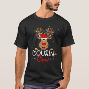 Cousin Crew Santa Reindeer Xmas Weihnachten Pa T-Shirt