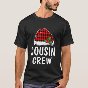 Cousin Crew Santa Rotkariert Weihnachten Xmas Schl T-Shirt