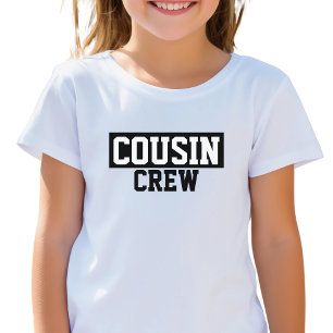 Cousin Crew Schwarz-Weiß Kinder T - Shirt