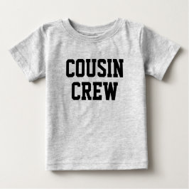 Cousin Crew | Schwarze Matching Kids Baby T-shirt