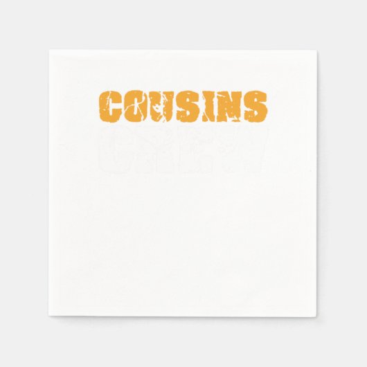 Cousin Crew Schwester Bruder Tante Onkel Familieng Serviette (Vorderseite)