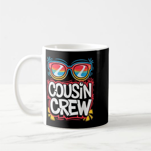 Cousin Crew Shirt Erwachsene Kinder Matching Cousi Kaffeetasse (Links)