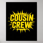 Cousin Crew Shirt Erwachsene Kinder Matching Cousi Poster (Vorne)