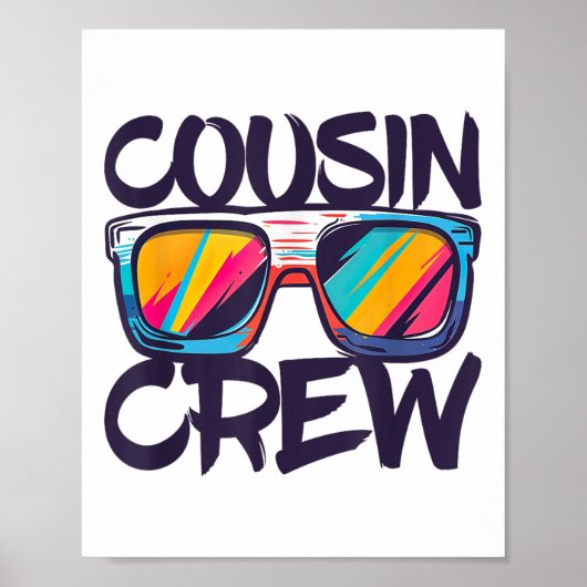 Cousin Crew Shirt Erwachsene Kinder Matching Cousi Poster (Vorne)