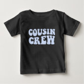 Cousin Crew | Sky Blue Matching Family Baby T-shirt (Vorderseite)