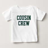 Cousin Crew | Smarald Green Matching Kids Baby T-shirt (Vorderseite)