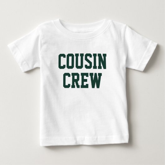 Cousin Crew | Smarald Green Matching Kids Baby T-shirt (Vorderseite)