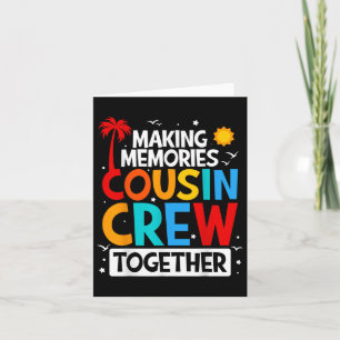 Cousin Crew Sommerurlaub Beach Familienreisen Mat Karte