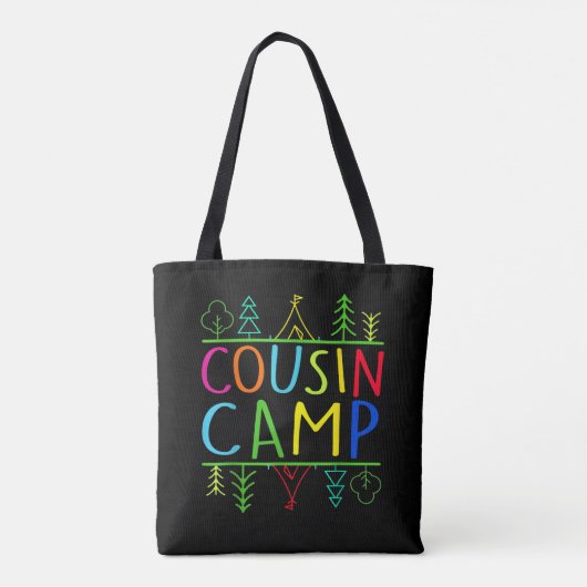 Cousin Crew Sommerurlaub Camping Crew Tasche (Rückseite)