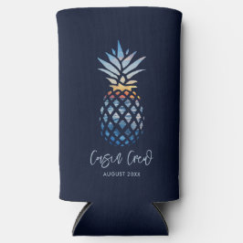 Cousin Crew Sunset Beach Ananas Family Wiedersehen Selters Dosenkühler