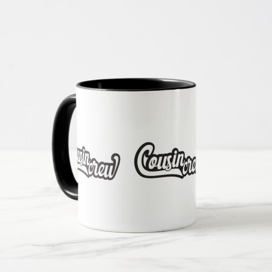 Cousin Crew Tasse (Vorderseite Links)