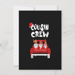 Cousin Crew Team Santa Squad Weihnachtsweihnachtsf Einladung