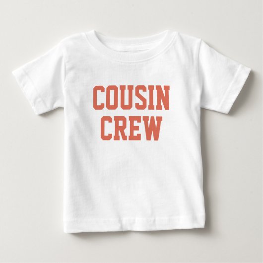 Cousin Crew | Terracotta Matching Kids Baby T-shirt (Vorderseite)