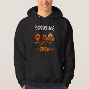 Cousin Crew Truthahn Familien Thanksgiving Pyjamas Hoodie