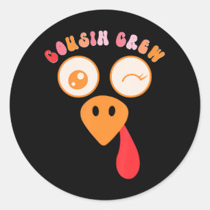Cousin Crew Türkei konfrontiert Cousin Squad Ernte Runder Aufkleber