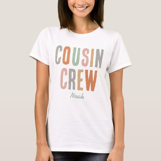Cousin Crew übereinstimmt mit Niedlicher Boho Fami T-Shirt (Vorderseite)