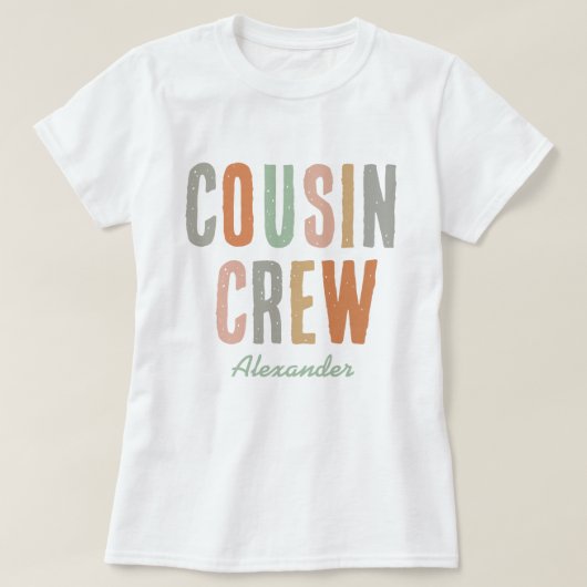 Cousin Crew übereinstimmt mit Niedlicher Boho Fami T-Shirt (Design vorne)