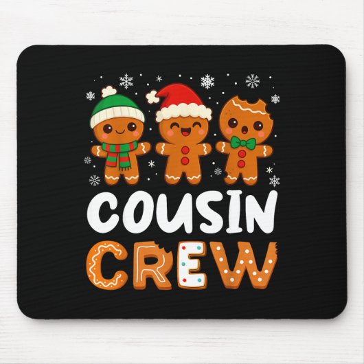 Cousin Crew Weihnachten 2025 Cookie Kinder Junge M Mousepad (Vorne)