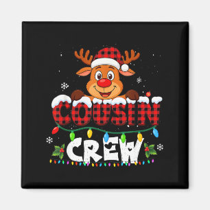 Cousin Crew Weihnachten 2025 Familie Matching Sant Magnet