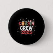 Cousin Crew Weihnachten 2025 Familienmatching Weih Button (Vorderseite)