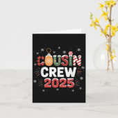 Cousin Crew Weihnachten 2025 Familienmatching Weih Karte (Gelbe Blume)